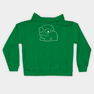 Twitchy (White Outline) Kids Hoodie